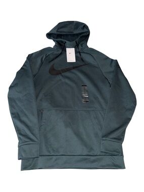 New Nike Therma-Fit‎ Mens M Deep Jungle Swoosh Training Hoodie CU6238-328